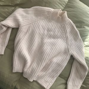 Open back chunky turtleneck